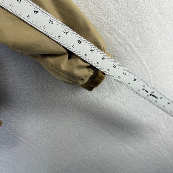 Vintage Ralph Lauren Jacket Men's Medium Brown Tan Fleece Lined Corduroy Collar - Picture 9 of 15